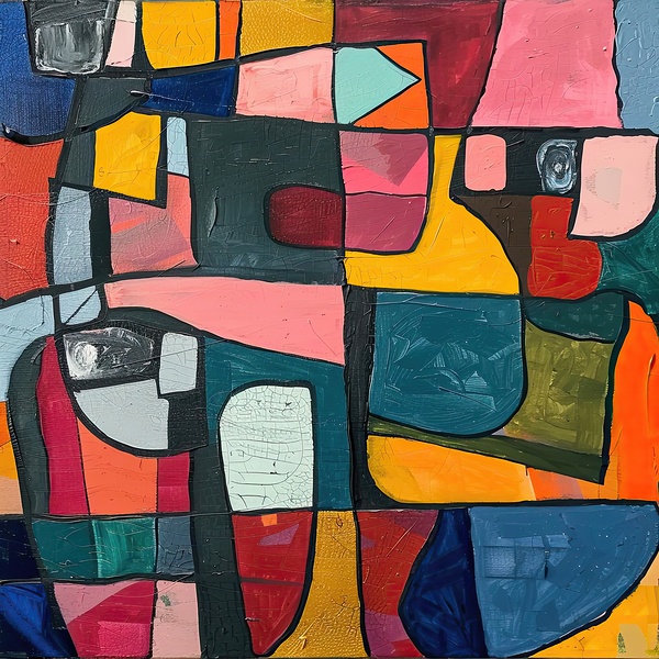 Abstract Harmony 7294HB 45 Print