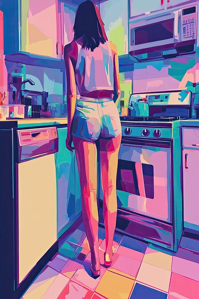 Chromatic Kitchen Reverie H9P4N2 45 by Abstract Rebellion