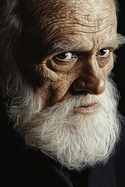 Aged Wisdom Portrait H2N9P2 65 Print