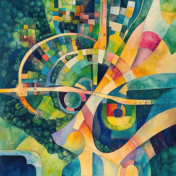 Aerial Abstraction 7294HB 52 Print