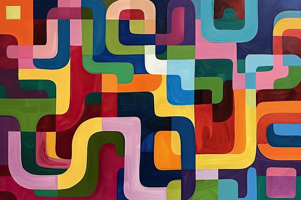 Chromatic Labyrinth 46B2C9 64 by Abstract Rebellion