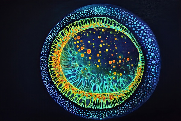 Cosmic Cellular Genesis H3N9P2 65 by Abstract Rebellion