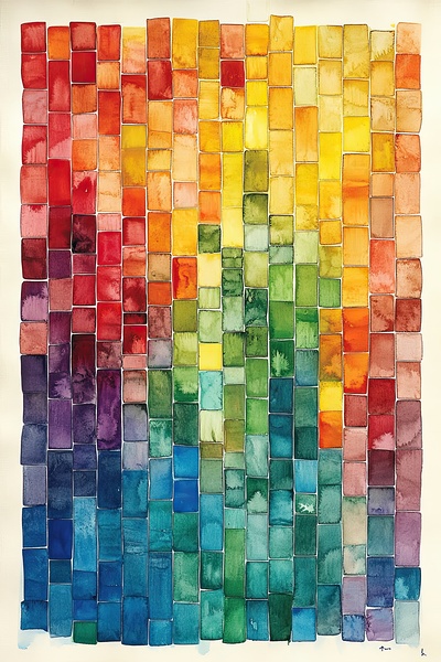 Chromatic Tesserae Flow 48H9Z 55 by Abstract Rebellion