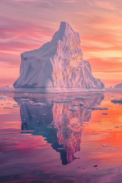 Arctic Sunset Reflection 92HJ5P 55 by Abstract Rebellion