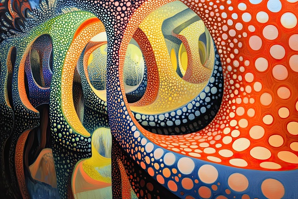 Chromatic Labyrinth H3N5B2 63 Print