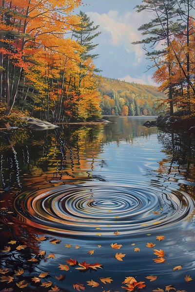 Autumn Reflections NZ98H7 65 by Abstract Rebellion