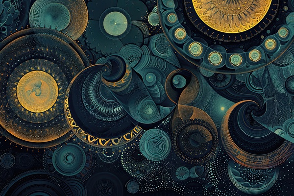 Celestial Clockwork H3N9P2 62 Print