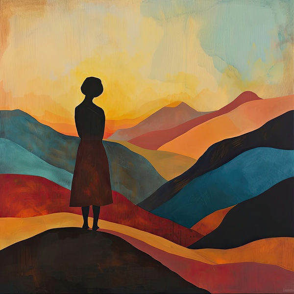 Contemplative Sunset 89234B 45 by Abstract Rebellion