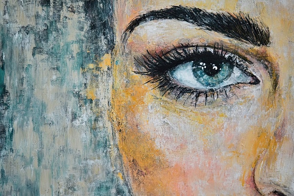 Azure Gaze Within Y492H 60 Print