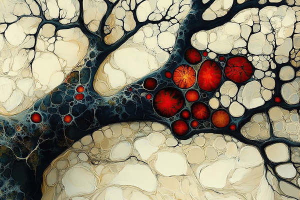 Arterial Bloom ZH329N 55 Print