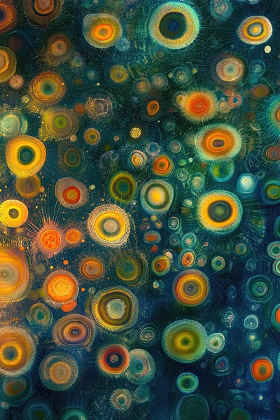 Cosmic Cellular Forms H9P4N2 55 by Abstract Rebellion