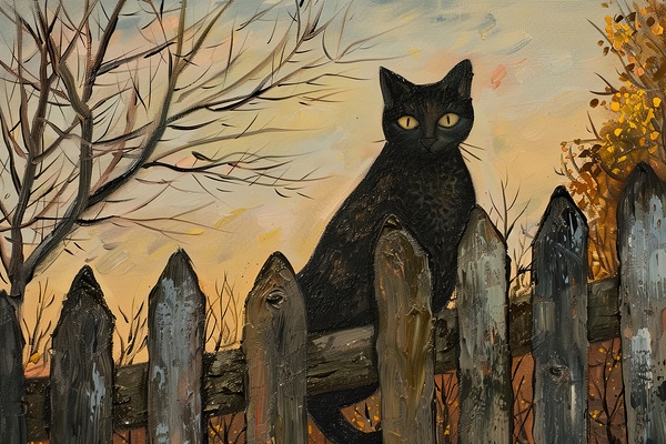 Autumn Fence Guardian 9P3N2H 45 by Abstract Rebellion