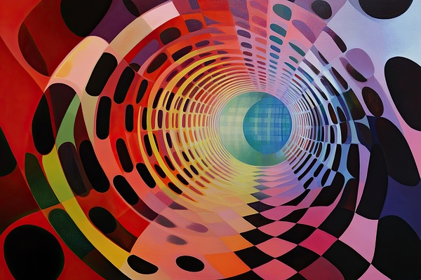 Chromatic Vortex Journey H2N9P2 64 by Abstract Rebellion