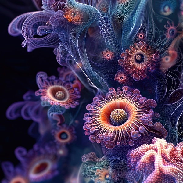 Bloom of the Abyss H2N9P2 60 by Abstract Rebellion