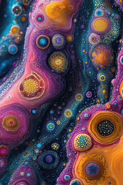 Cosmic Cellular Visions H2N9P2 55 by Abstract Rebellion