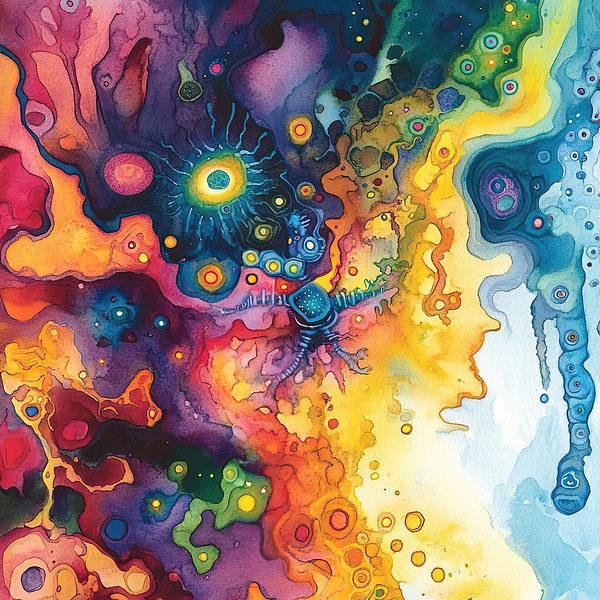 Cosmic Bloom Genesis 92HKJ 55 by Abstract Rebellion