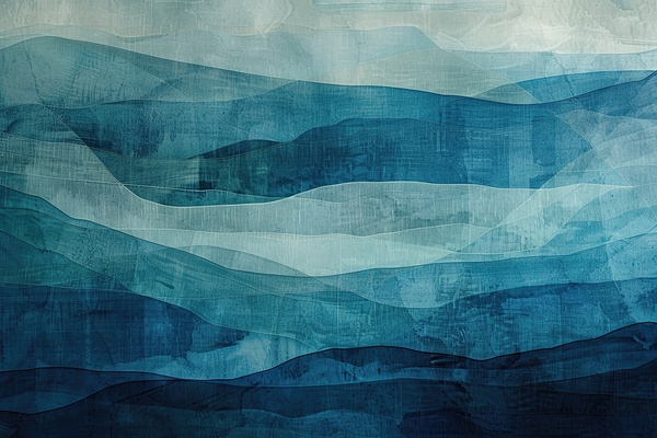 Azure Waves Whispering 7P3H2N 54 Print
