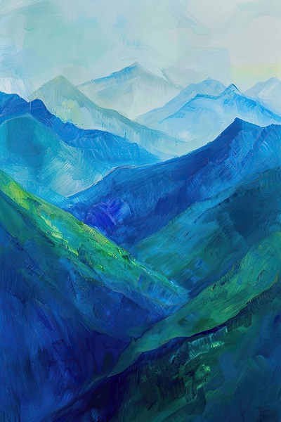 Azure Mountain  Majesty H3N2P9 50 by Abstract Rebellion