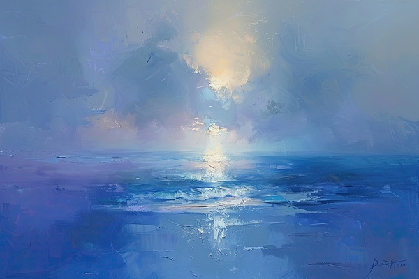 Azure Seascape Glow 2Y9CHJ 50 by Abstract Rebellion