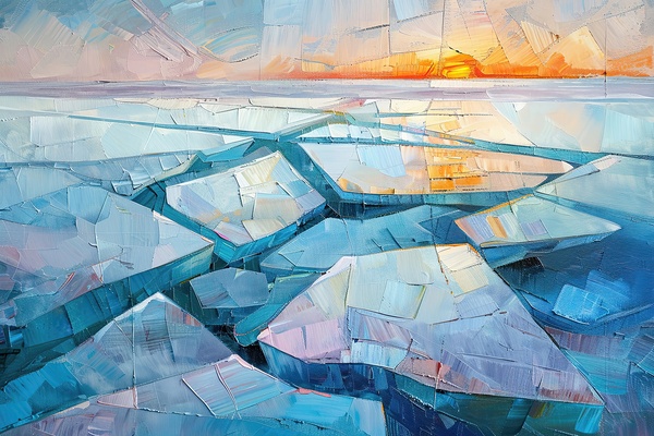 Arctic Sunset Glow H29PNZ 50 by Abstract Rebellion