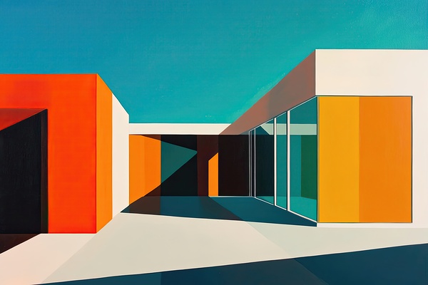 Azure Courtyard 7H3N2P 60 by Abstract Rebellion