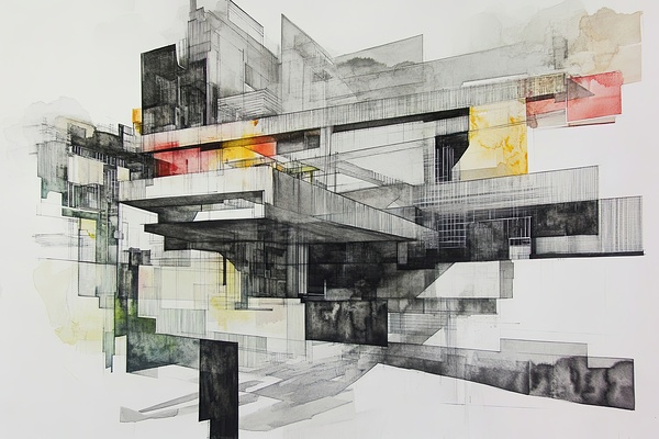 Architectural Echoes 48H9N2 57 by Abstract Rebellion