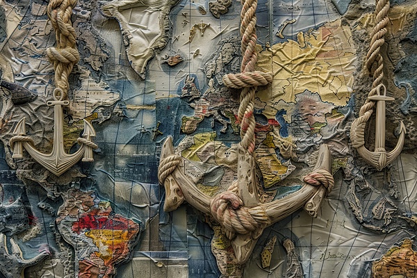 Anchors Away Map 92HJ8D 47 by Abstract Rebellion