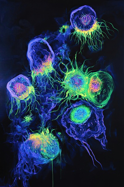 Bioluminescent Bloom 78HNP2 62   Copy Print