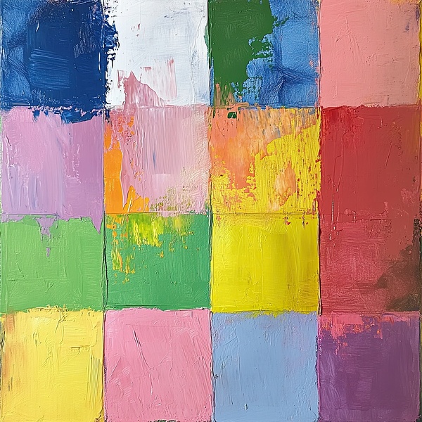 Chromatic Harmony Grid 92HJ5D 58 Print