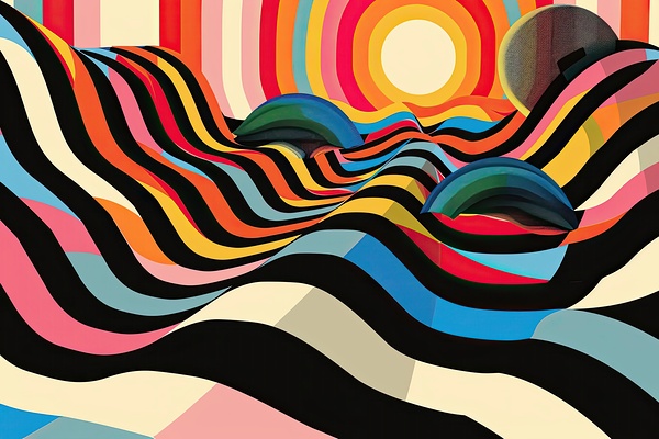 Chromatic Ripples 48H9N2 60 by Abstract Rebellion