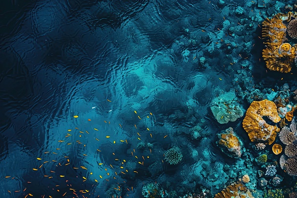 Azure Abyss Reef 2H9N3Z 45 by Abstract Rebellion