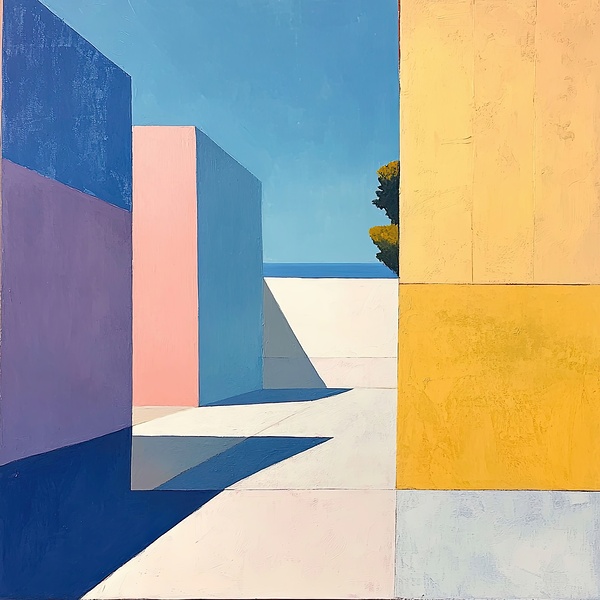 Azure Courtyard 7H9N2P 52 by Abstract Rebellion