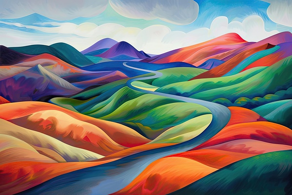 Chromatic Hills 8H29NP 45 Print