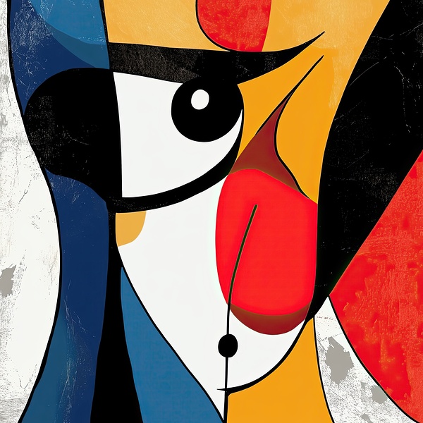 Abstract Visage K29H7N 47 Print