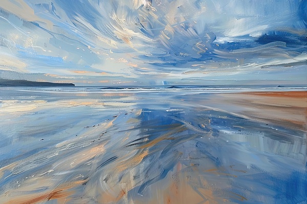 Azure Seascape Glow 2Y9CHJ 55 Print