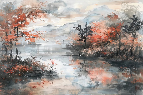 Autumn Reflections 8H29NP 49 by Abstract Rebellion