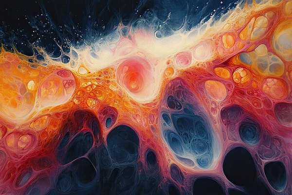 Cosmic Cellular Genesis H2N9P 60 by Abstract Rebellion