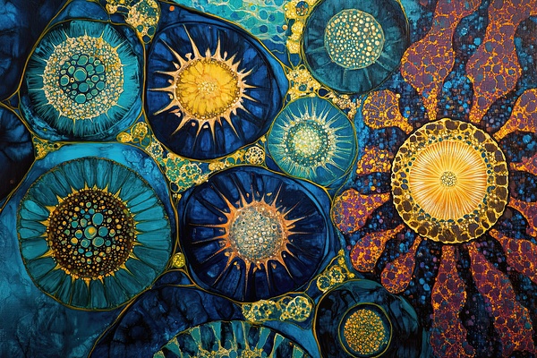 Celestial Blooms ZX492K 57 Print