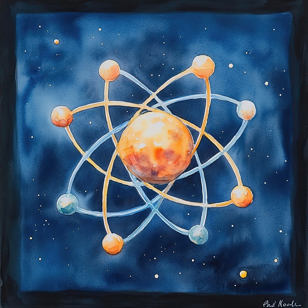 Atomic Orbit Dance 2P9H7N 49 by Abstract Rebellion