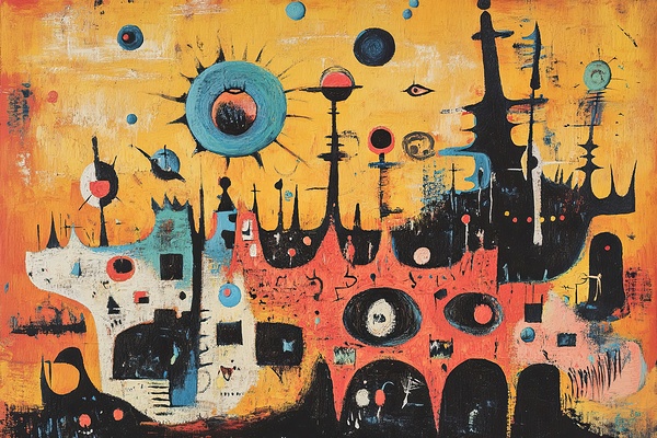 Celestial Dog City 7H3N2P 55 Print