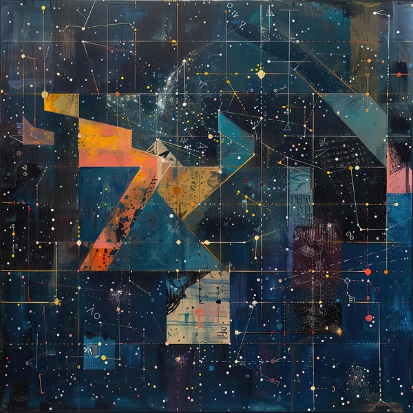 Celestial Grid 92HJ5N 55 Print