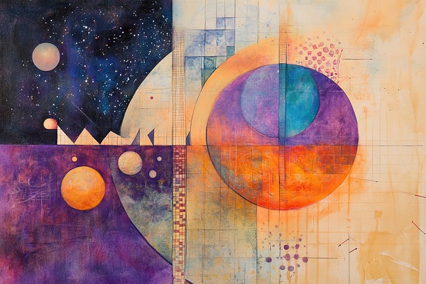 Celestial Echoes Y89N3Z 55 Print