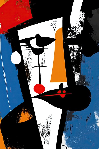 Abstract Visage 7H3N2P 55 Print