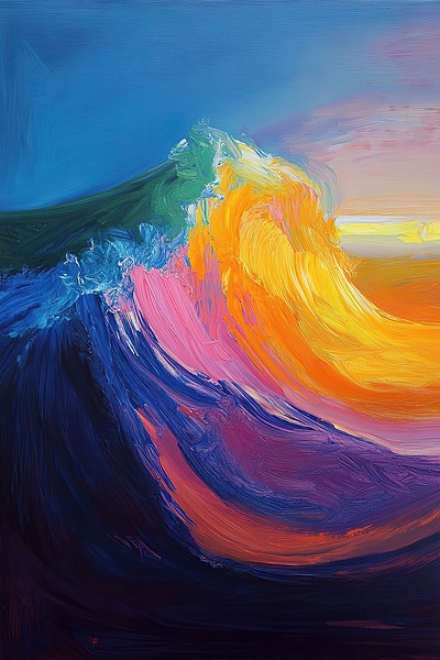 Chromatic Wave Crest H29PN 64 by Abstract Rebellion
