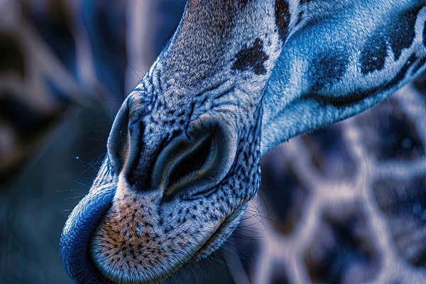 Azure Giraffe Gaze 29HBNJ 45 by Abstract Rebellion