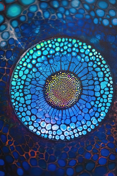 Cosmic Bloom H3C9N2 55 by Abstract Rebellion