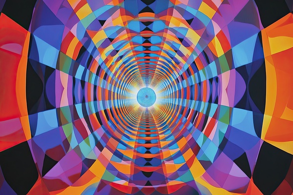 Chromatic Vortex Journey H92N5Z 64 by Abstract Rebellion