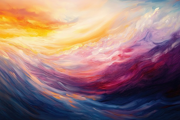 Celestial River Flows Y79B2H 52 Print