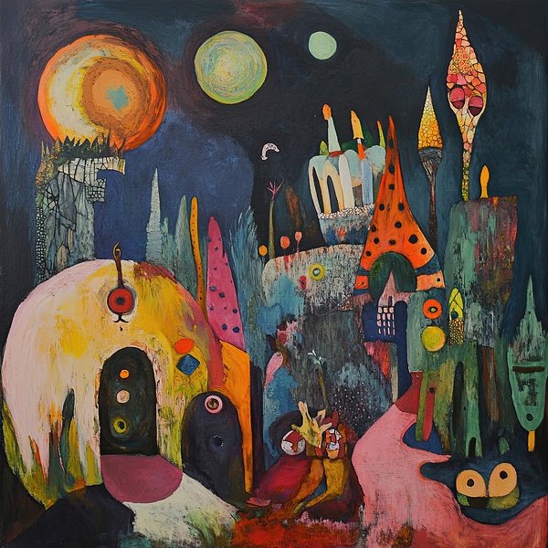 Celestial Cityscape Dream 78HJK 55 Print