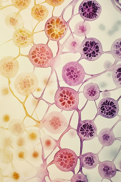 Cellular Echoes Y59H2N 55 Print